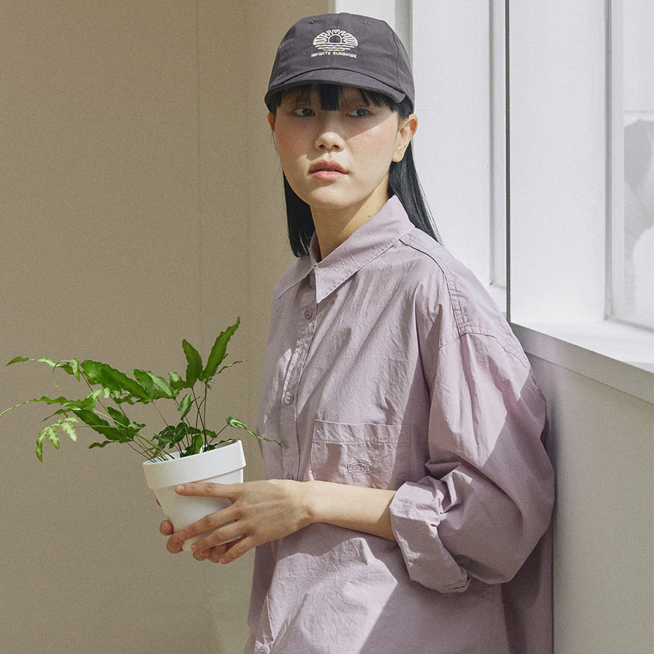 Kappy Ripstop Sunshine Cap Charcoal - pam pam