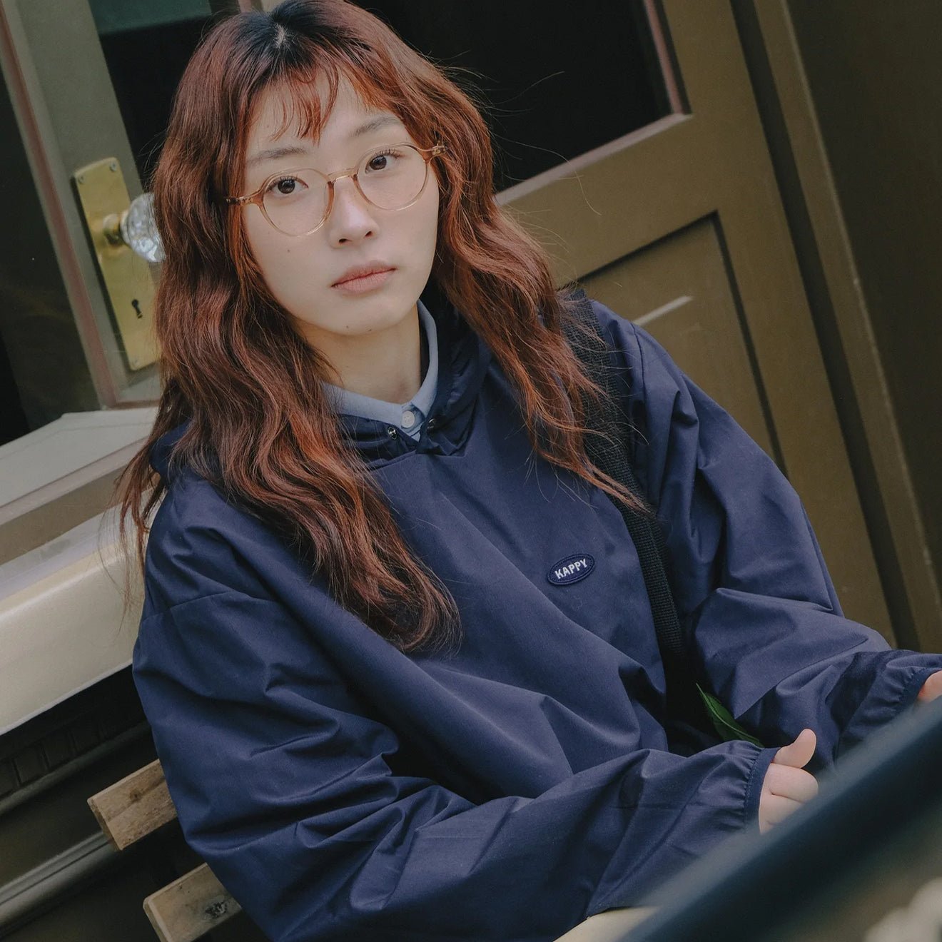 Kappy Ripstop Sunshine Hoodie Navy - pam pam