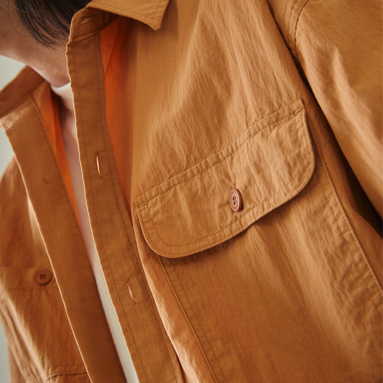 Kappy Sunrise Utility Half Shirt Brick - pam pam