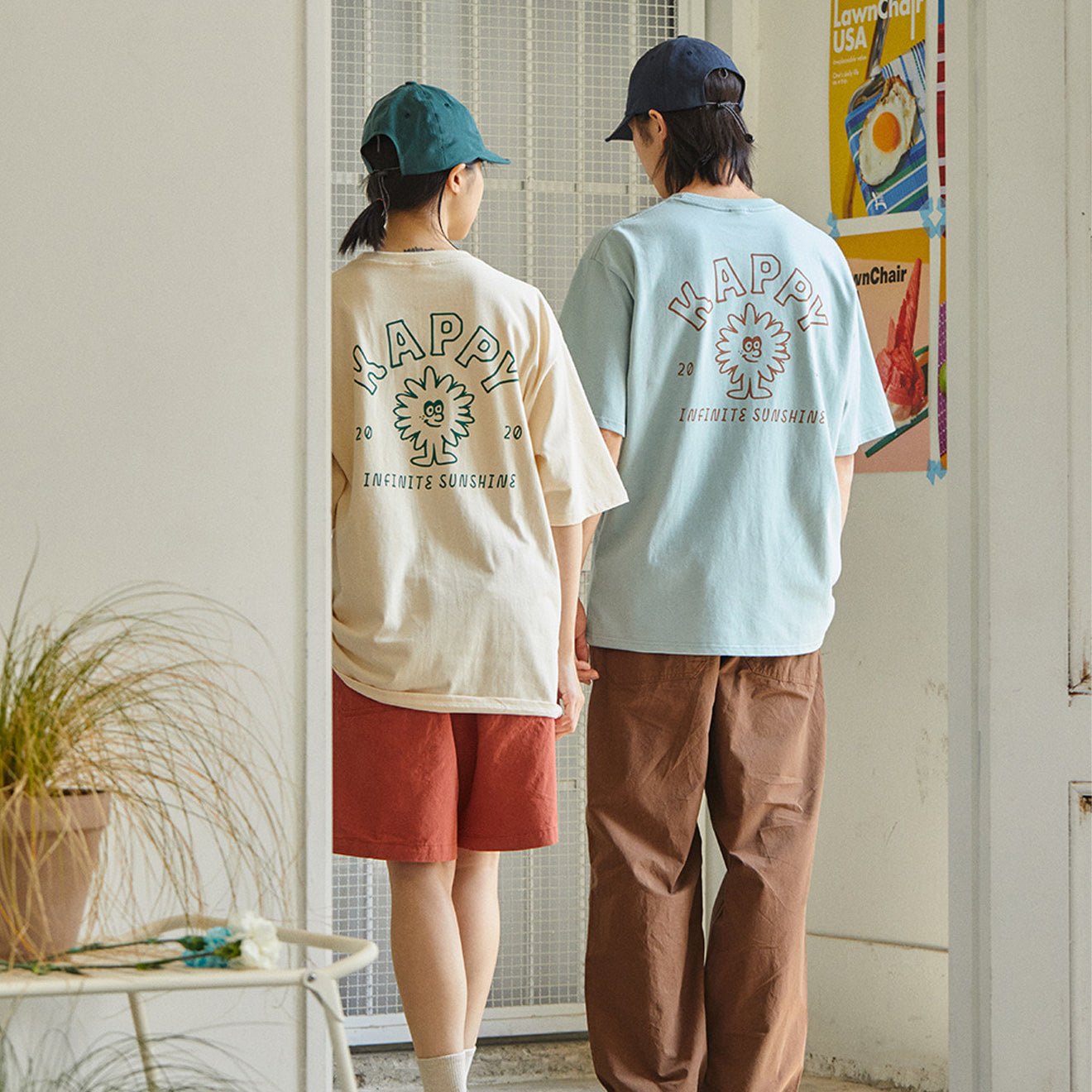 Kappy Sunshine T-Shirt Mint - pam pam