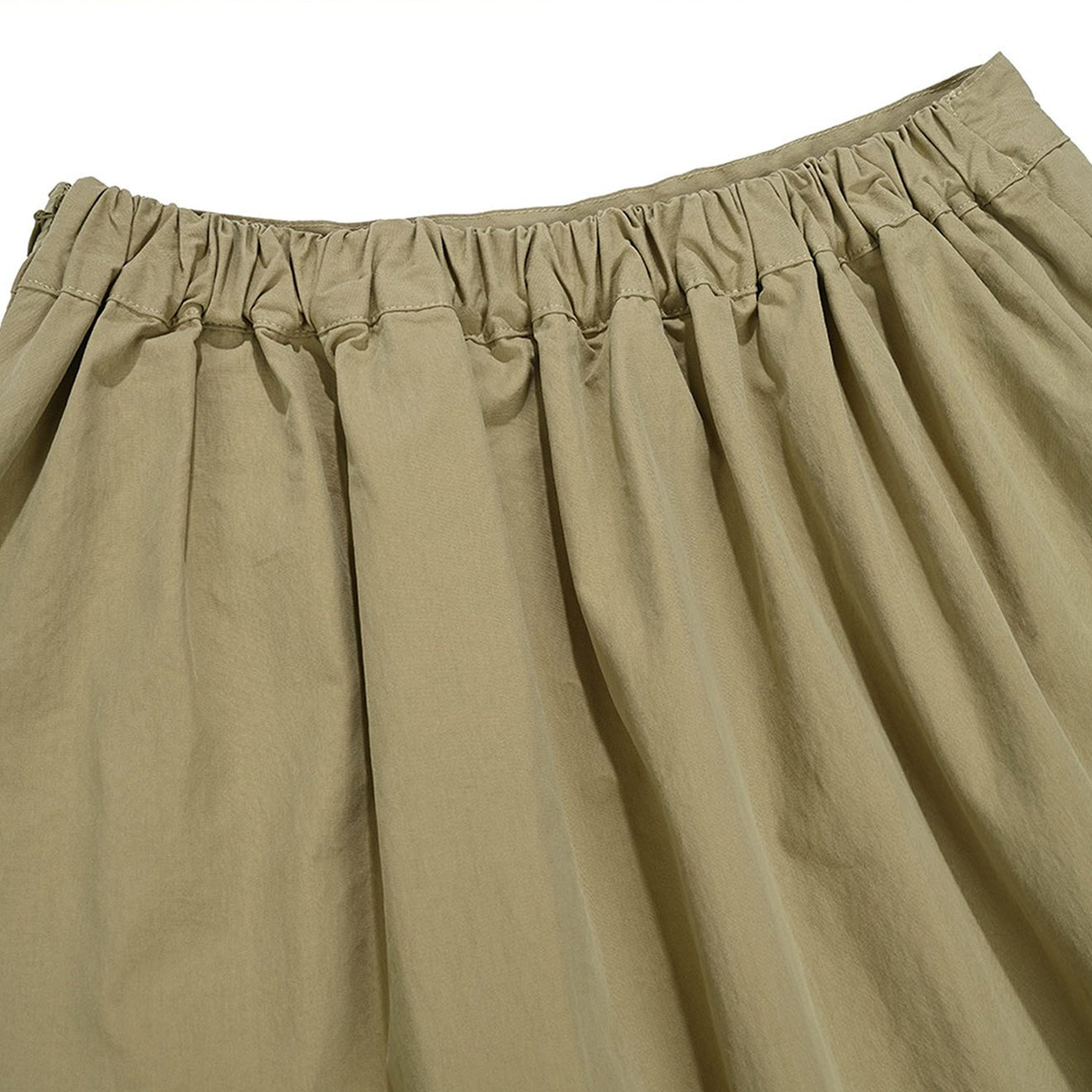 Kappy Womens Flare Banding Skirt Beige - pam pam