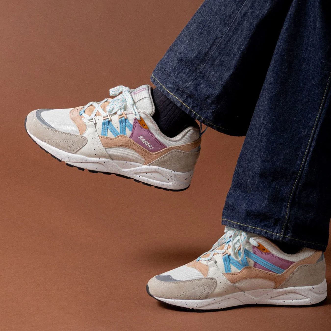 Karhu Womens Fusion 2.0 Trainer Silver Lining / Milky Blue - pam pam