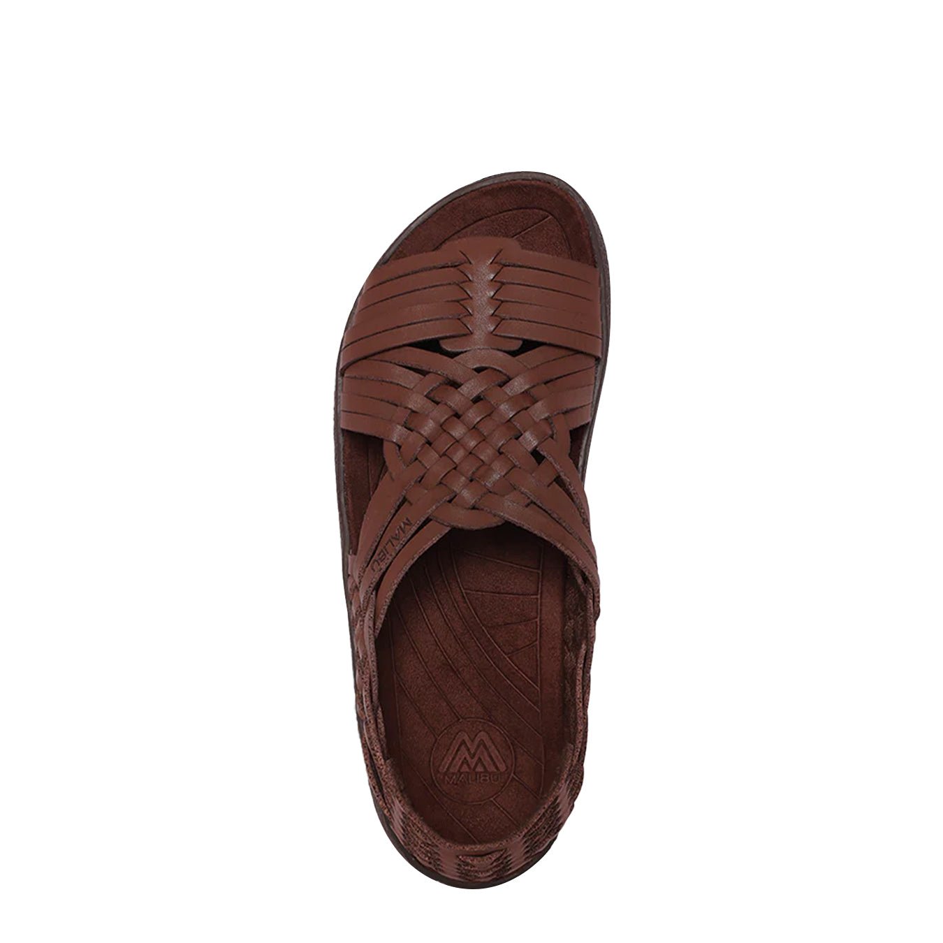 Malibu Womens Canyon Vegan Leather Sandal Bison Brown / Bison Brown