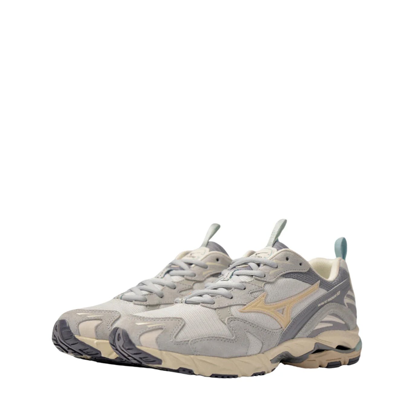 Mizuno Womens Wave Rider 10 Premium Trainer Arctic Ice / Pristine / Nimbus Cloud - pam pam