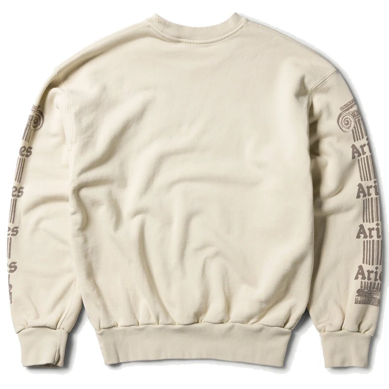 Aries Womens Ancient Column Sweat Beige - pam pam