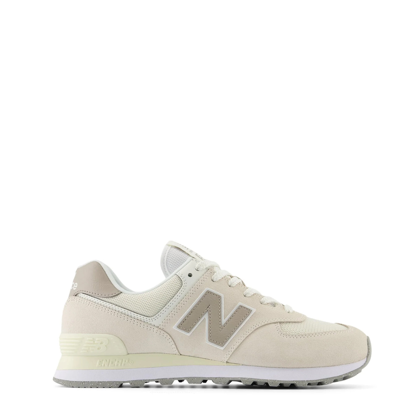 New Balance Womens 574 Trainers Linen Light Mushroom pam pam