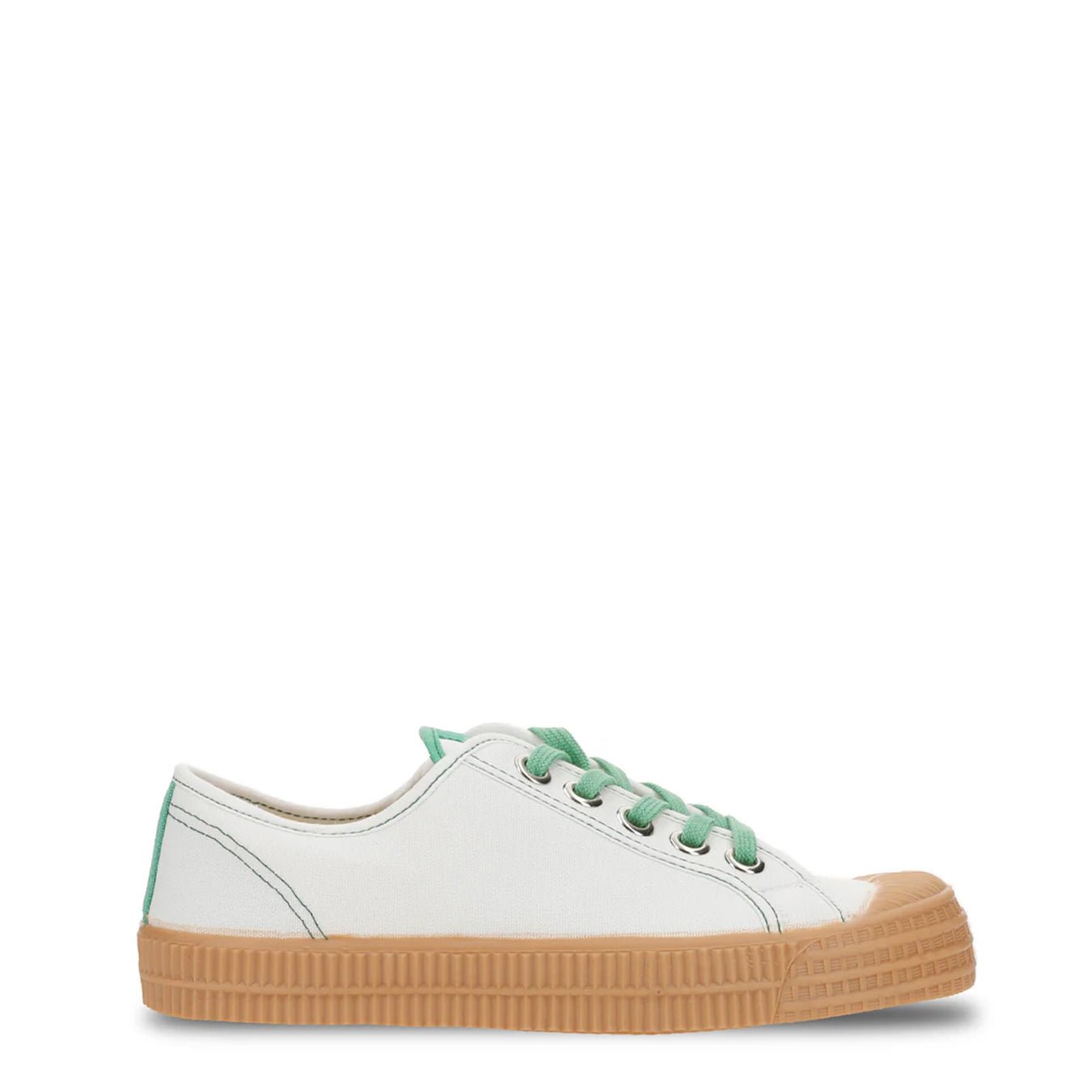 Novesta Star Master Contrast Stitch Trainer White Green Transparent - pam pam