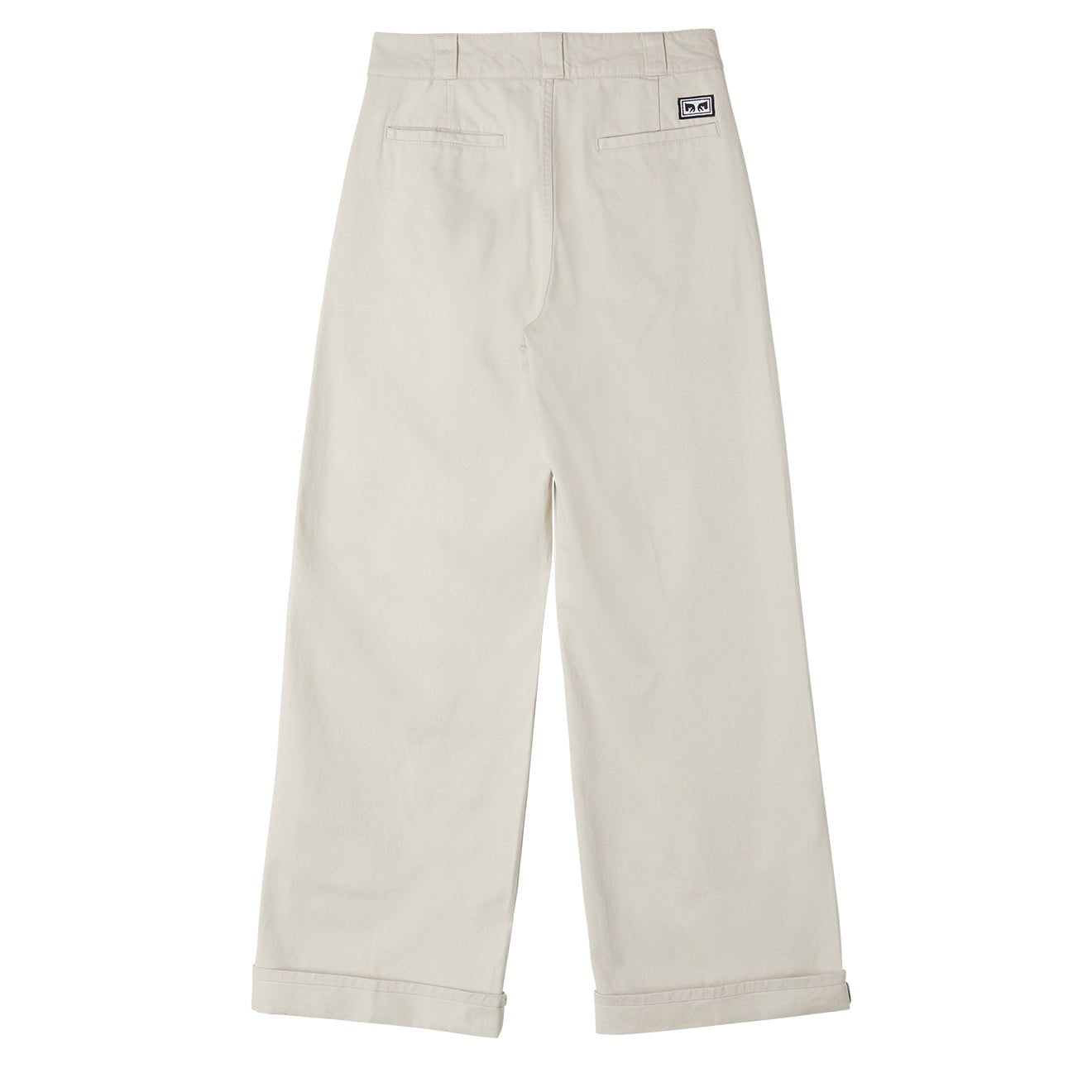 Obey Womens Mila Work Pant Silver Grey - pam pam