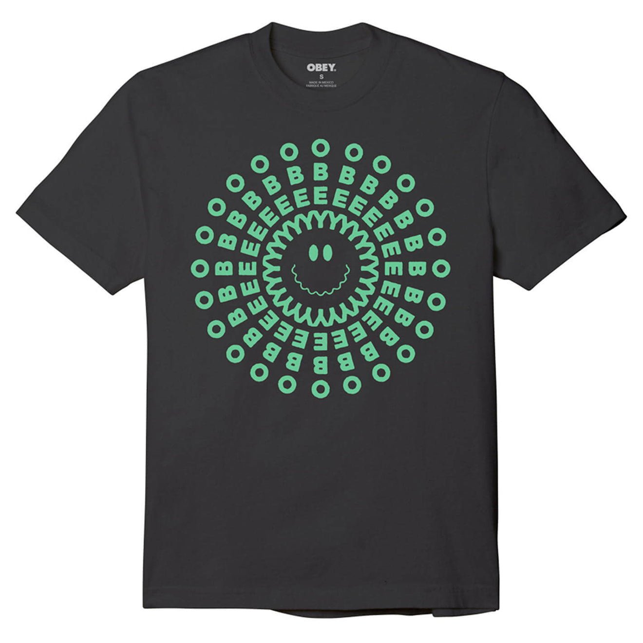 Obey Womens Radiate Obey Tee Pigment Digital Black - pam pam