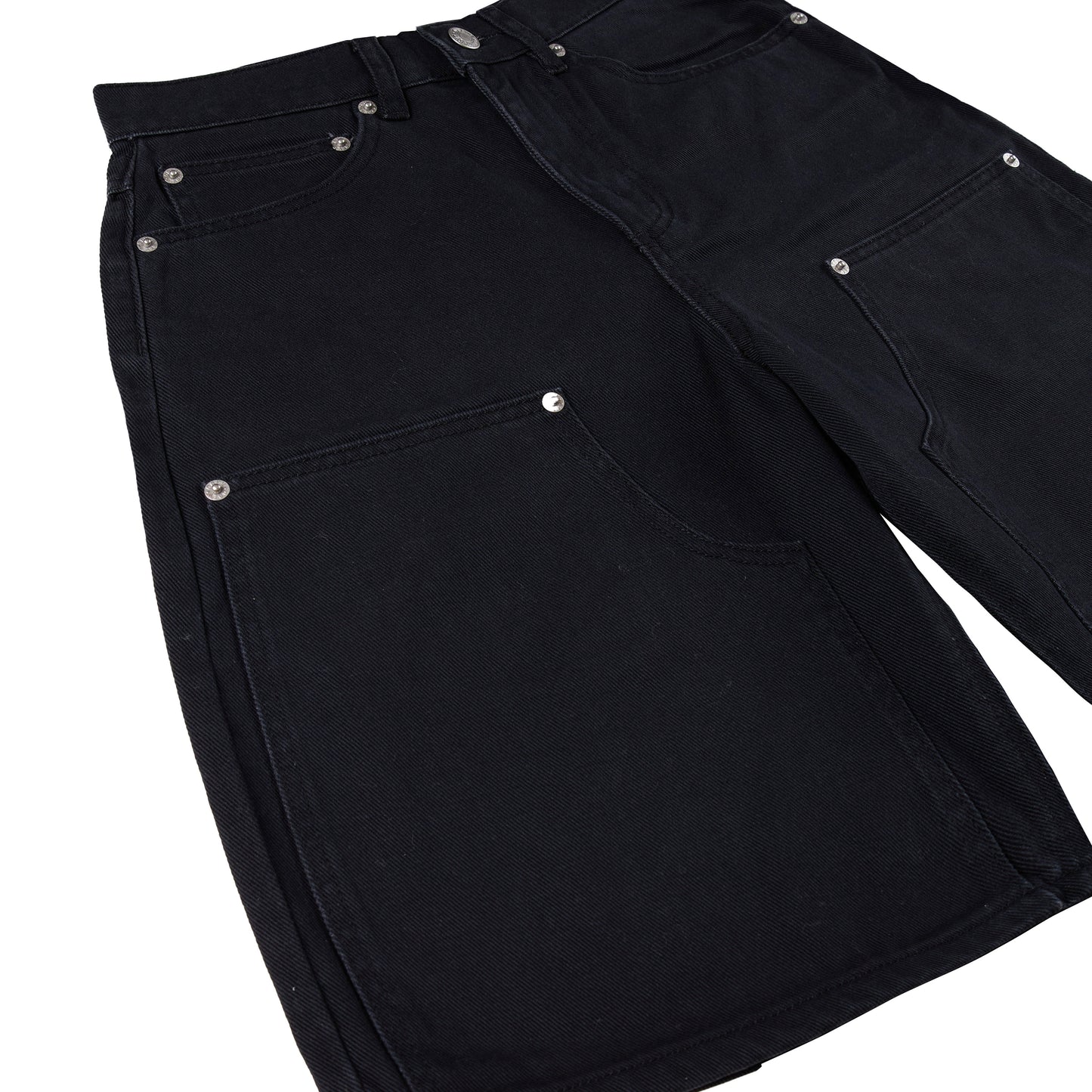 Obey Womens Shift Panel Short Digital Black Faded Wash - pam pam