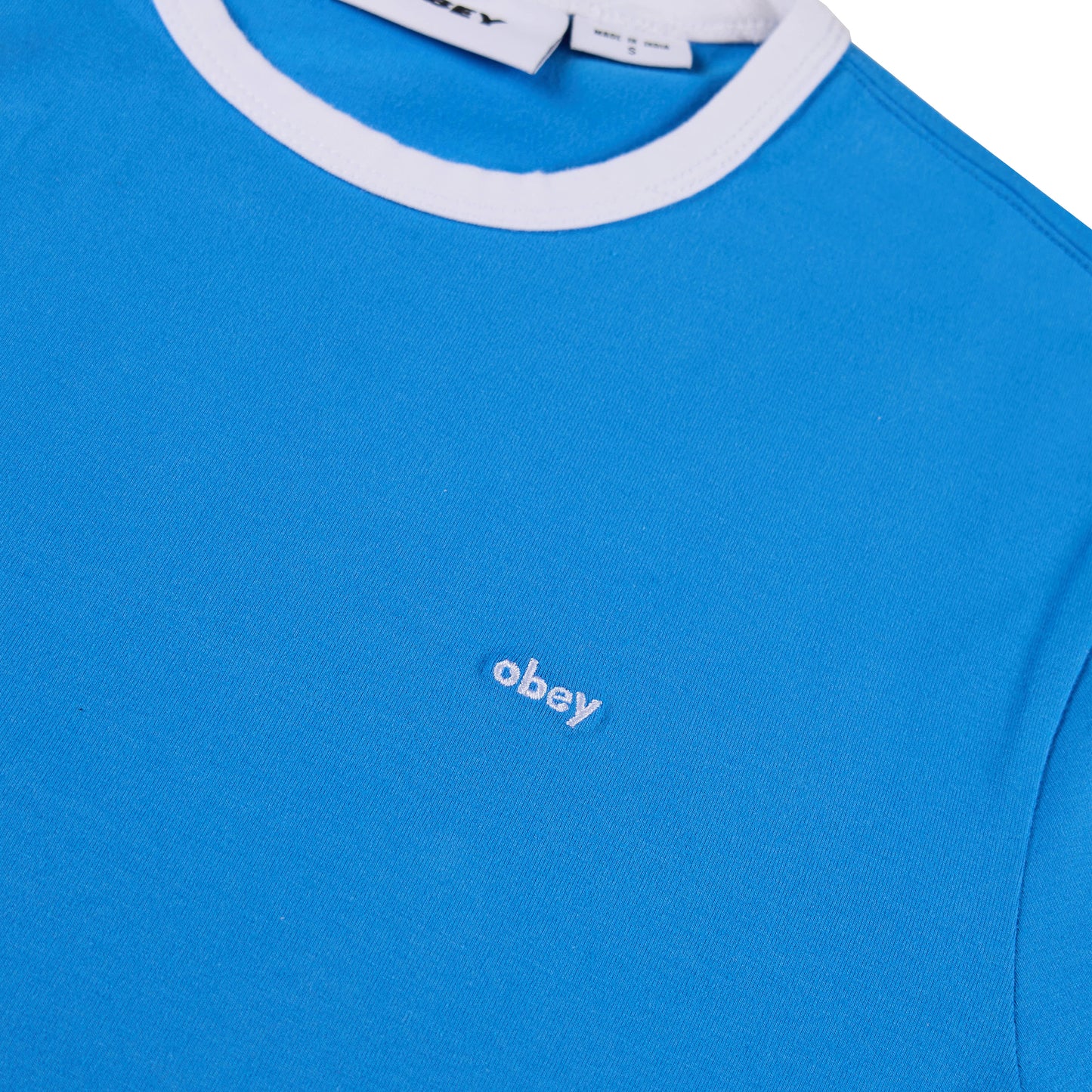 Obey Womens Tyler Ringer S/S Blue - pam pam