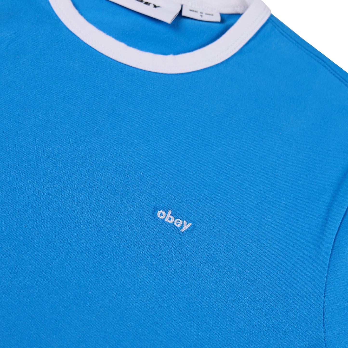 Obey Womens Tyler Ringer S/S Blue - pam pam