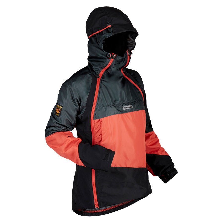 Paramo Womens Velez Evolution Hybrid Smock Hot Coral / Steel / Black - pam pam