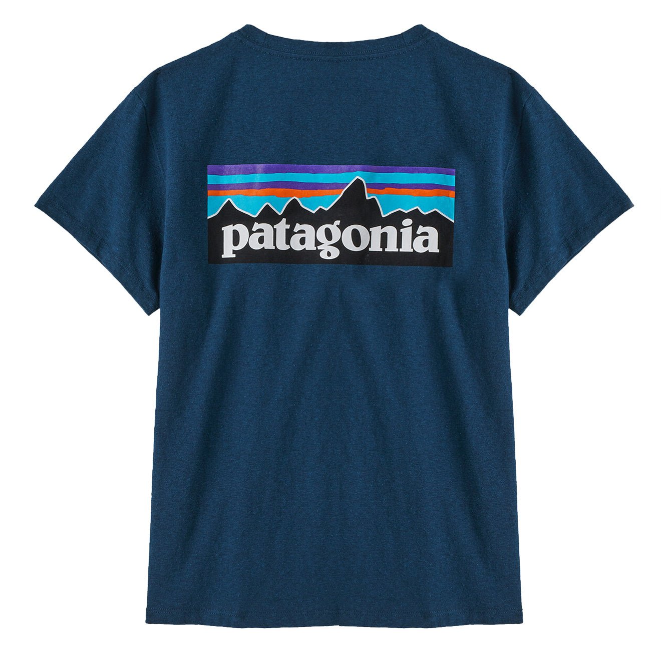 Patagonia Womens P-6 Logo Responsibili Tee Tidepool Blue - pam pam