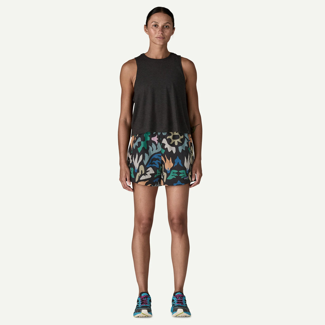 Patagonia Womens Baggies Shorts 5 in. Kaleido Black
