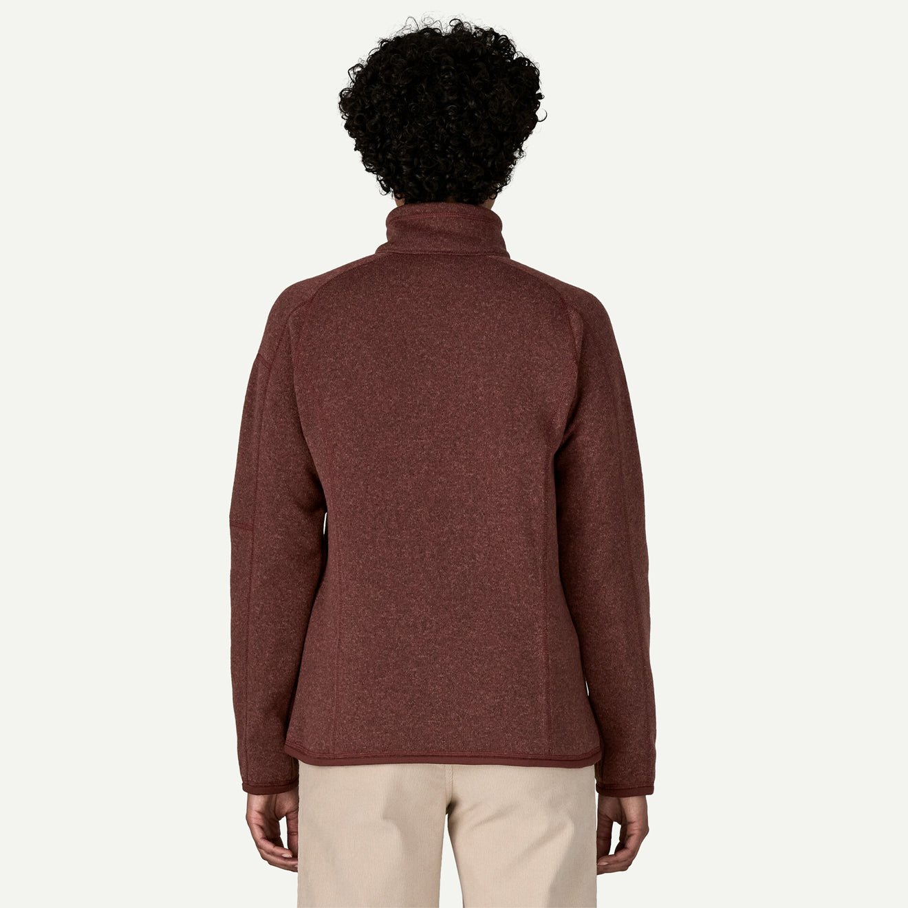 Patagonia Womens Better Sweater 1/4 Zip Fleece Dark Ruby - pam pam