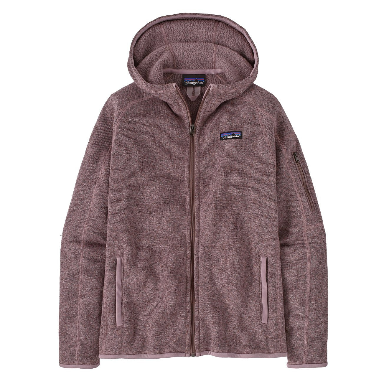Patagonia Womens Better Sweater Hoody Stormy Mauve - pam pam