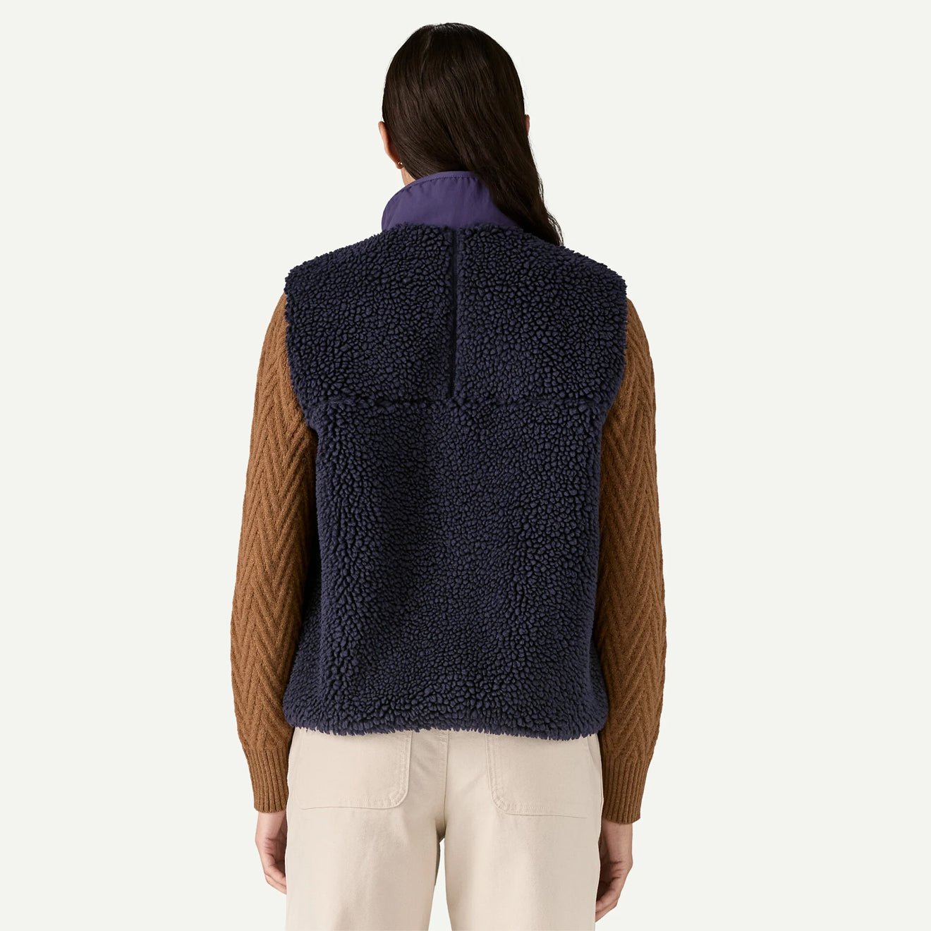 Patagonia Womens Classic Retro-X Fleece Vest Sunken Blue - pam pam