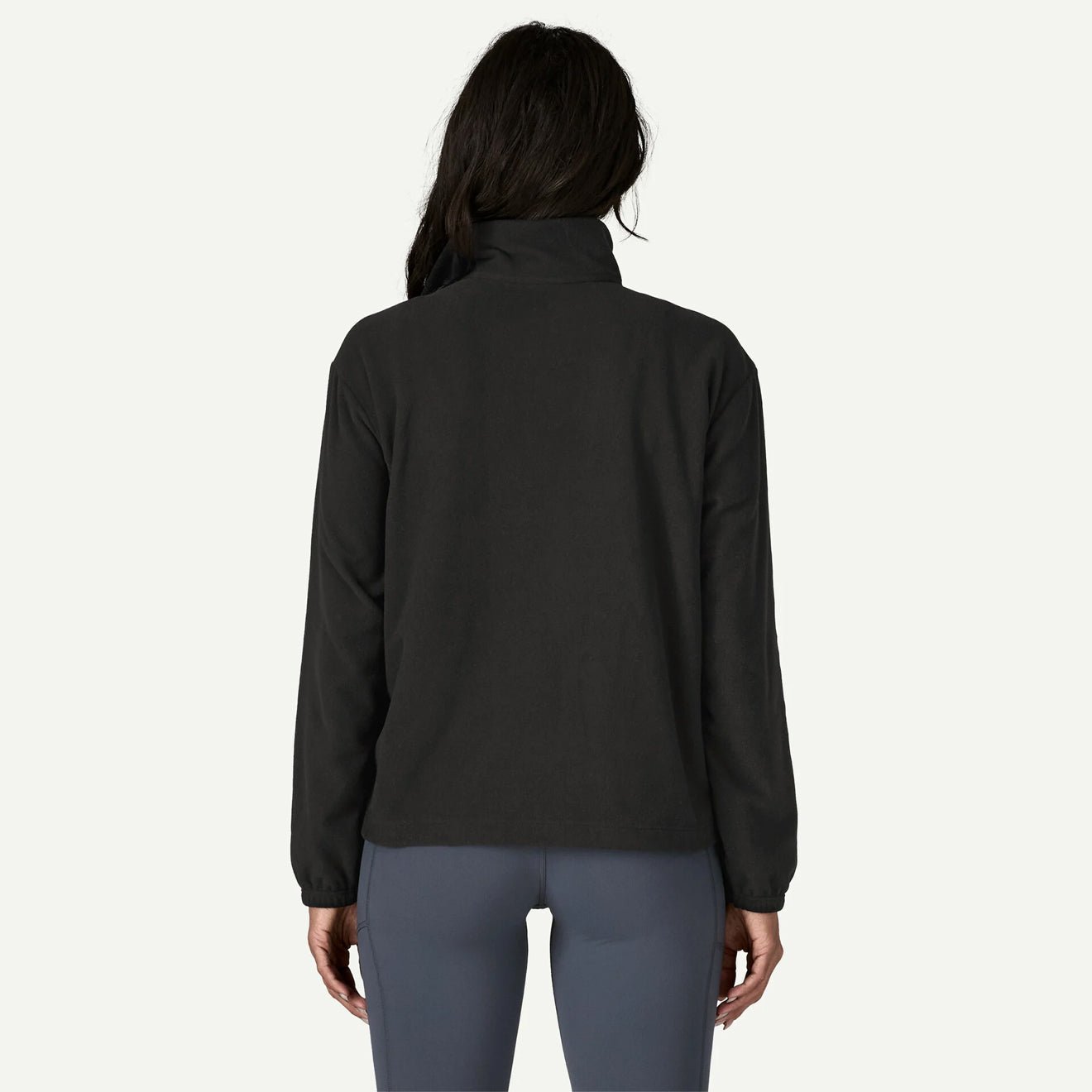 Patagonia Womens Micro D 1/2 Zip Fleece Pullover Thin Ice