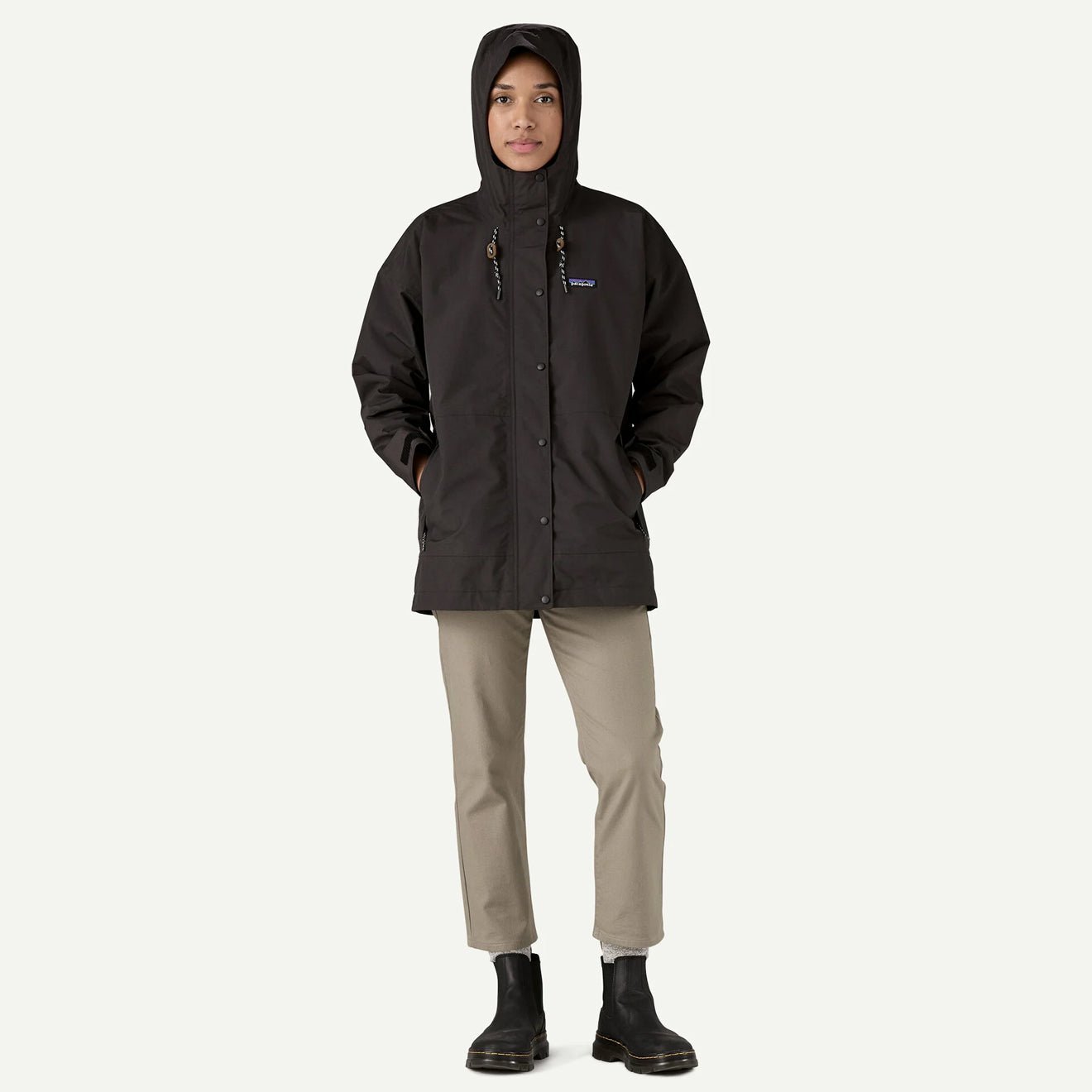 Patagonia Womens Outdoor Everyday Rain Jacket Black