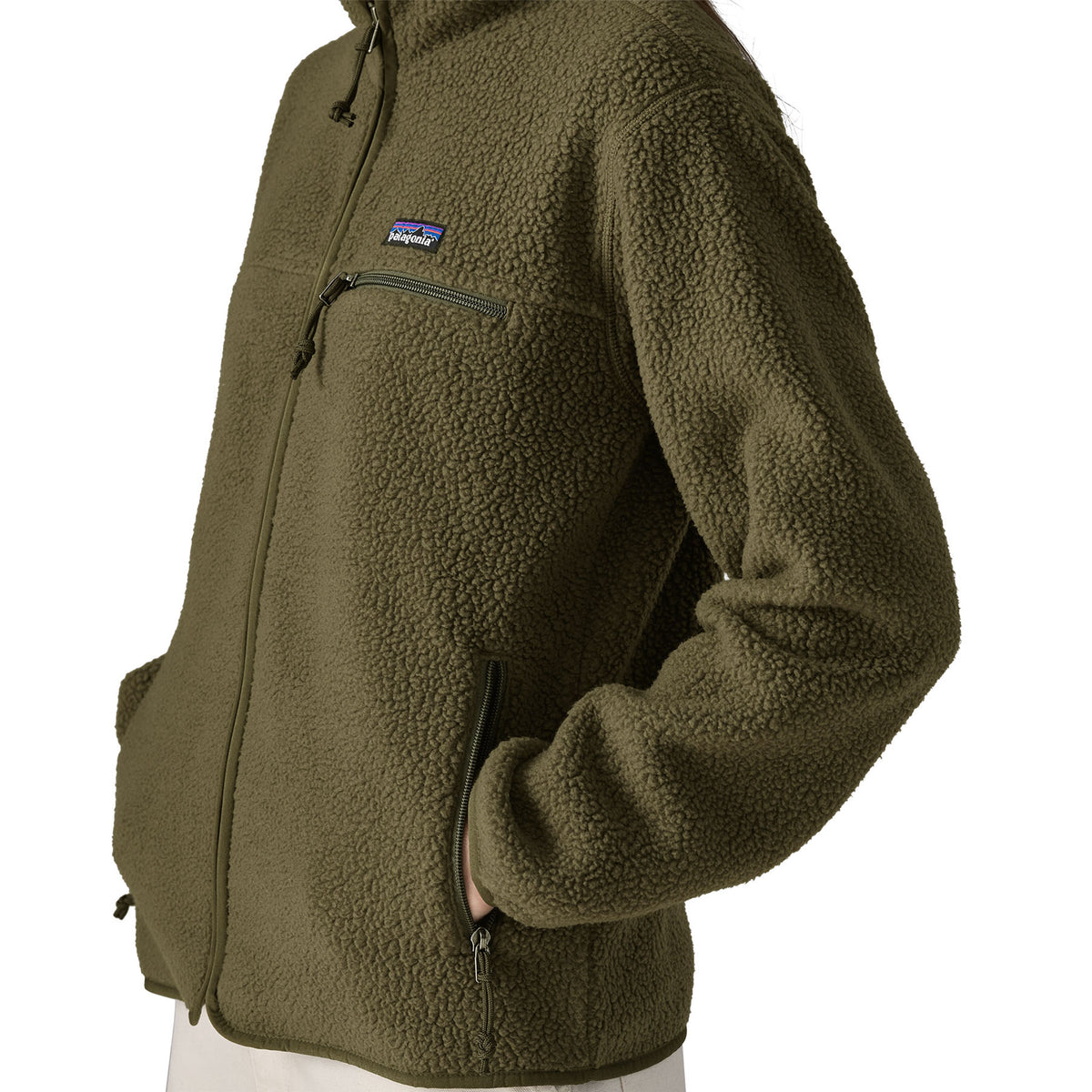 Patagonia Womens Retro Pile Fleece Jacket Basin Green