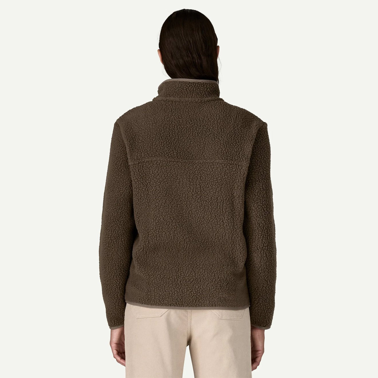 Patagonia Womens Retro Pile Fleece Jacket Otter Brown - pam pam