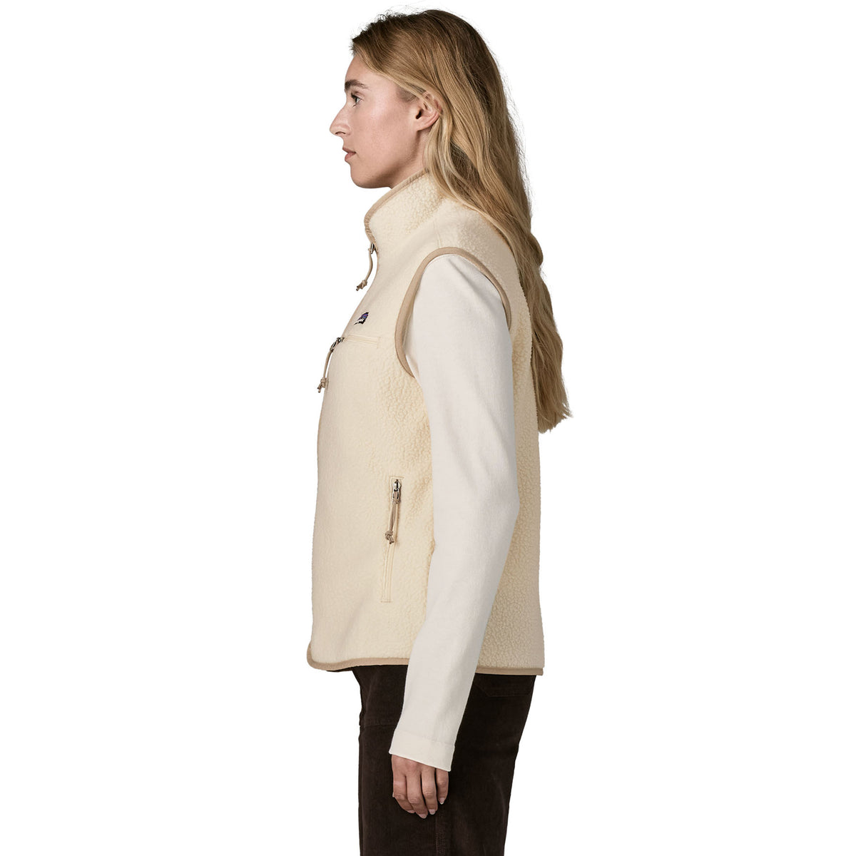 Patagonia Womens Retro Pile Fleece Vest Natural