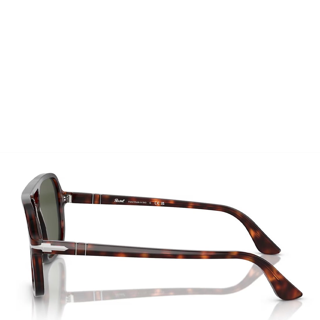 Persol 0P03328S 24/31 150-58 Sunglasses Havana / Green Lens - pam pam