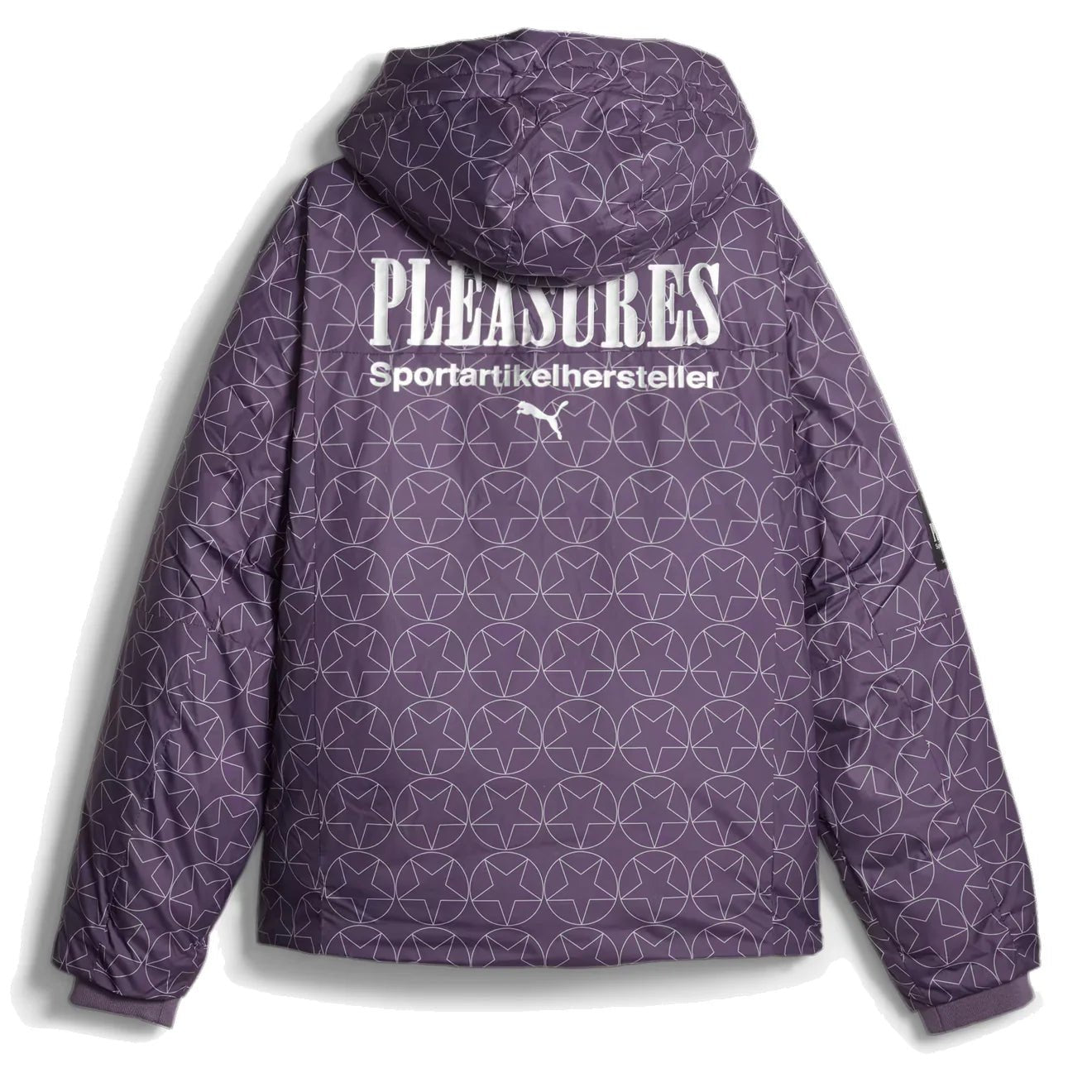 Puma Puma X Pleasures Puffer Jacket Purple Charcoal - pam pam