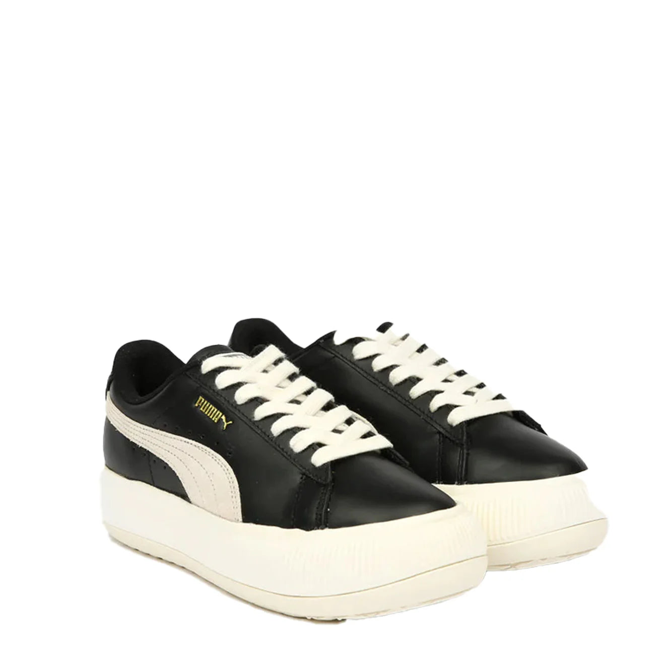 Puma Suede Mayu Trainer Black / Marshmallow - pam pam