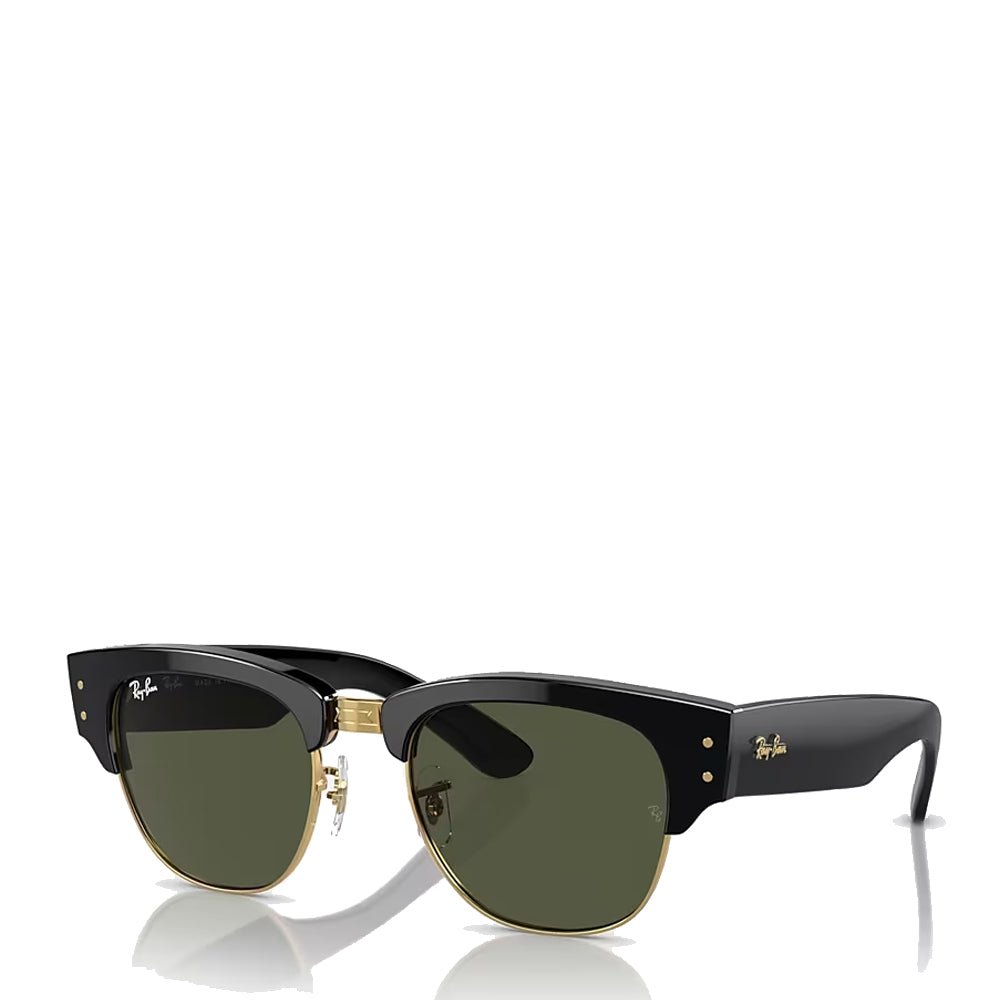 Ray-Ban 0RB0316S 901/31 53 Mega Clubmaster Black on Gold Sunglasses - pam pam