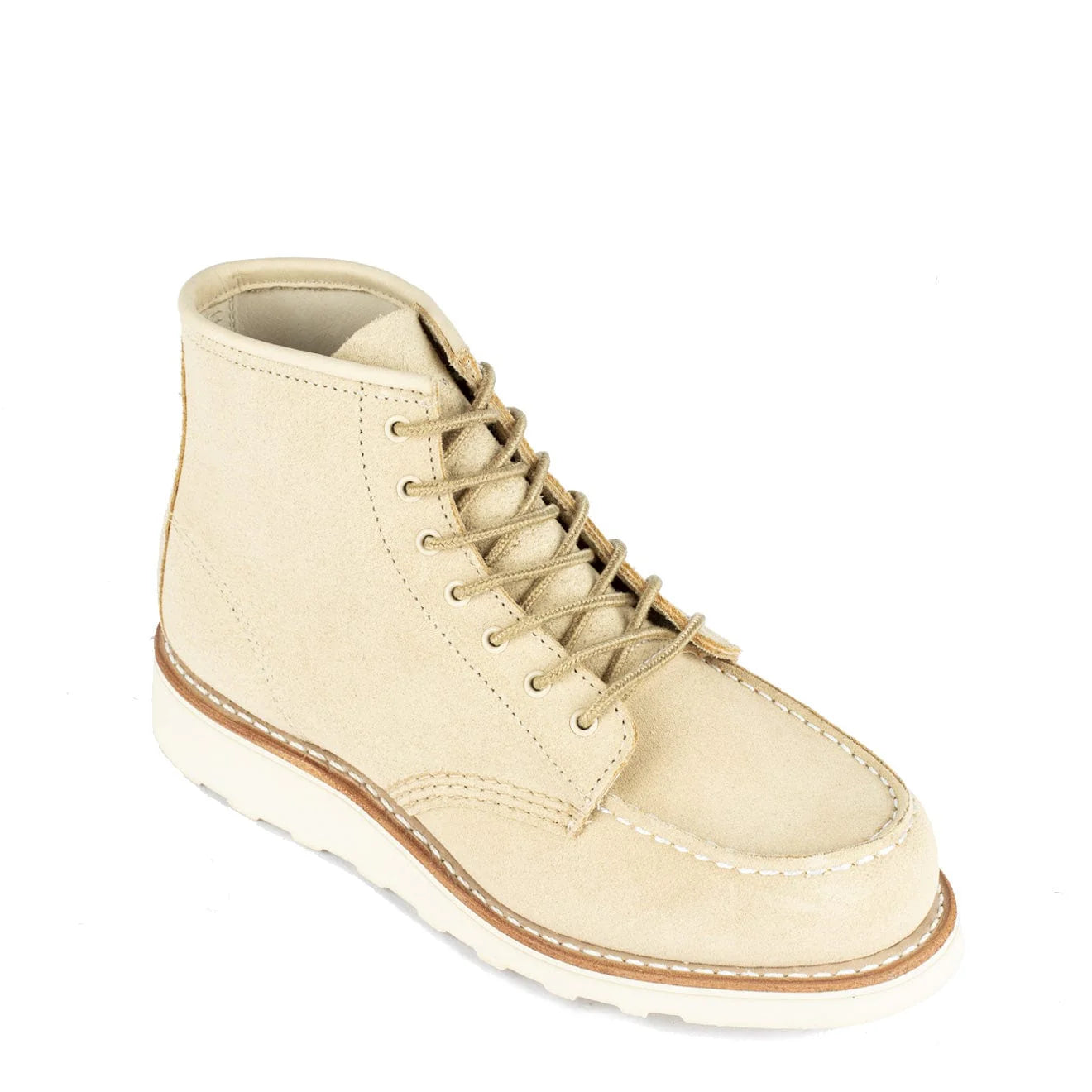 Red Wing Womens 6-Inch Moc Toe Boot Cream Abeline - pam pam