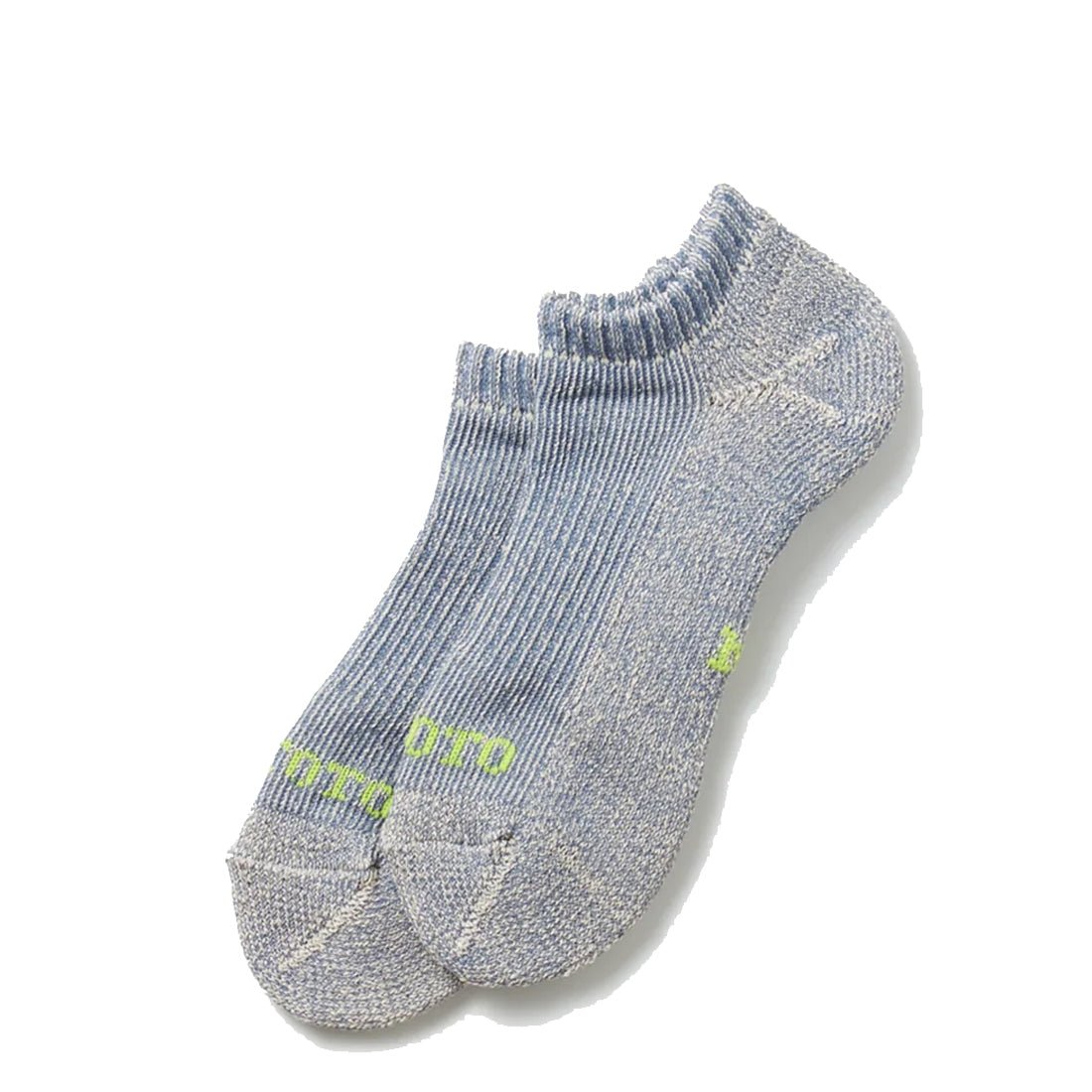 Rototo Hemp Pile Short Sock Blue - pam pam