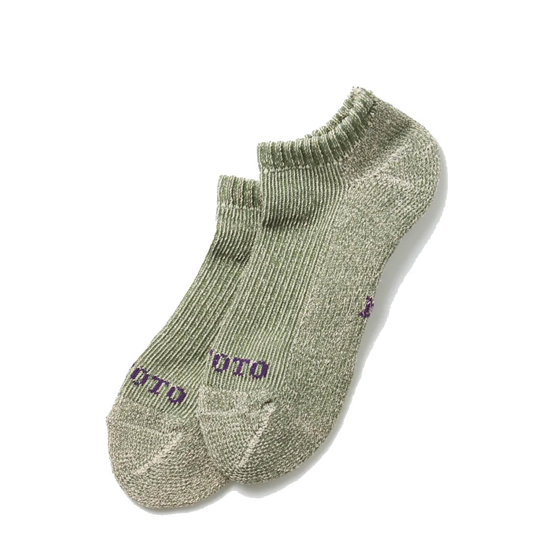 Rototo Hemp Pile Short Sock Hunter Green - pam pam