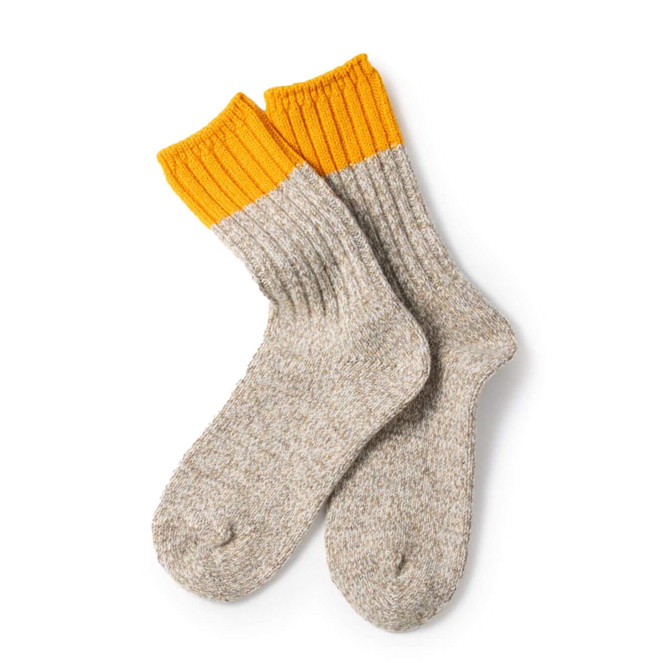 Rototo Merino Wool Ragg Socks Yellow - pam pam