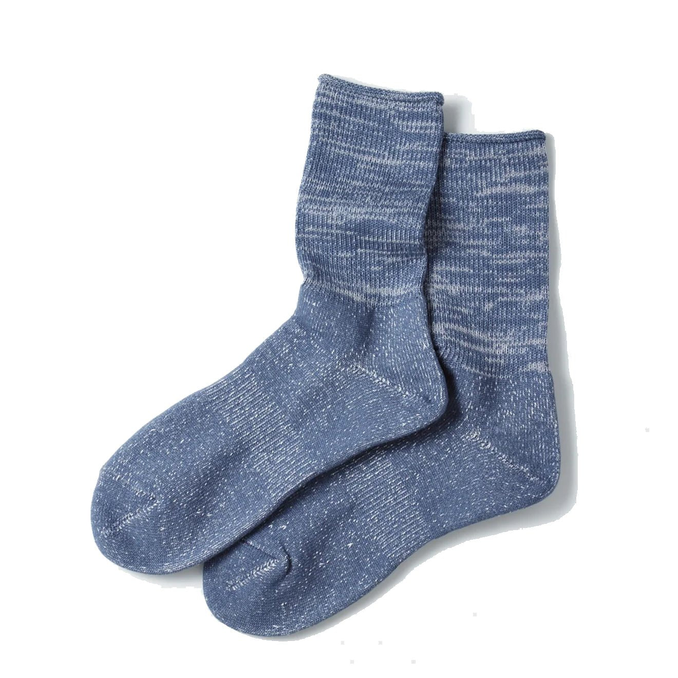 RoToTo Washi Pile Crew Sock Slate Blue - pam pam