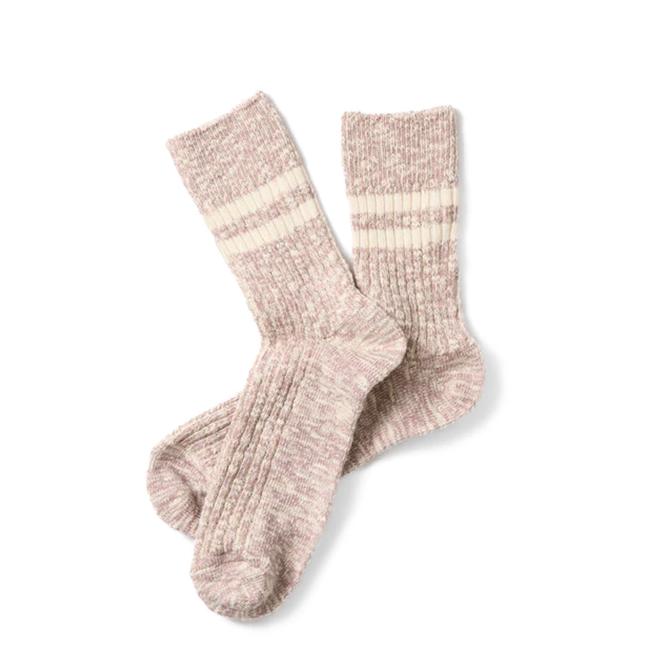 Rototo Womens Marled Sock Smoky Purple - pam pam