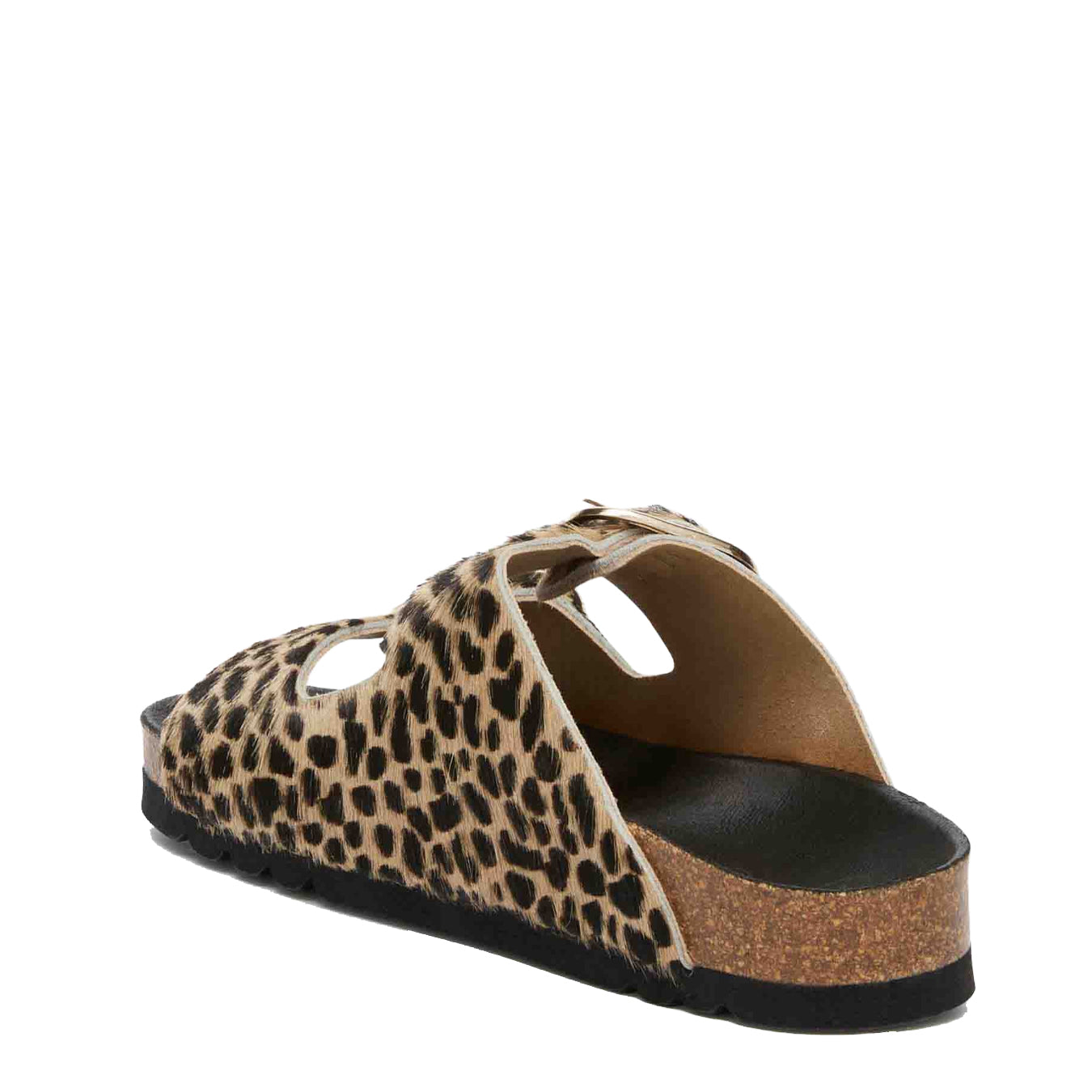 Scholl Womens Noelle Cork Sandals Leopard