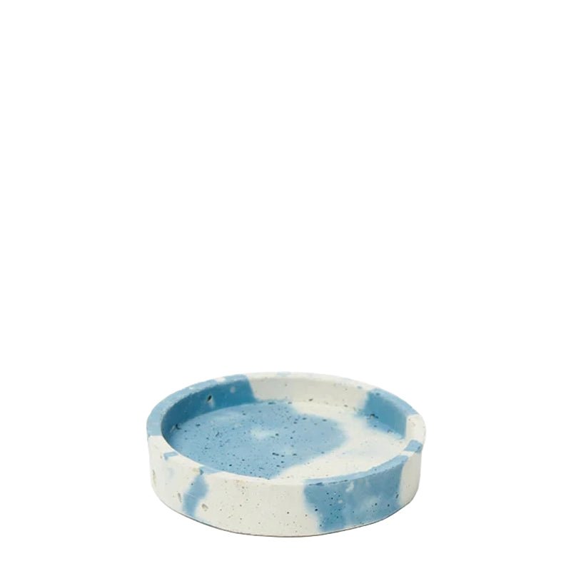 Smith & Goat 9cm Round Tray Blue / White - pam pam
