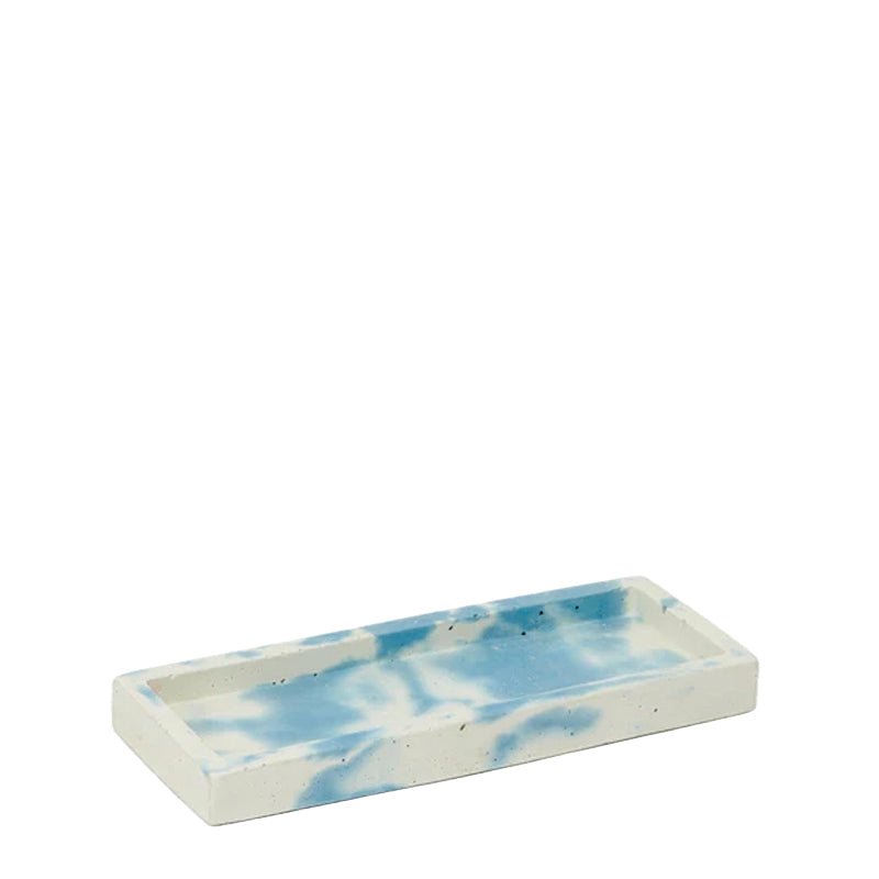 Smith & Goat Rectangle Tray Blue / White - pam pam