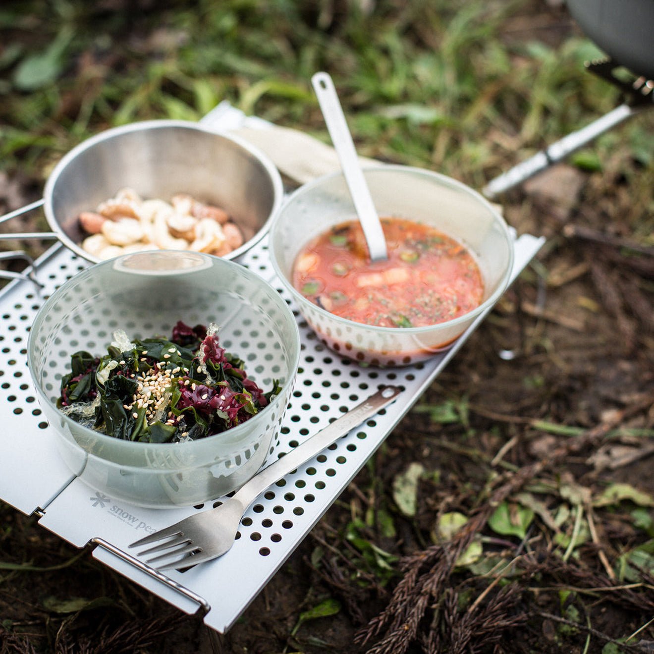 Snow Peak Titanium Fork and Spoon Set - pam pam