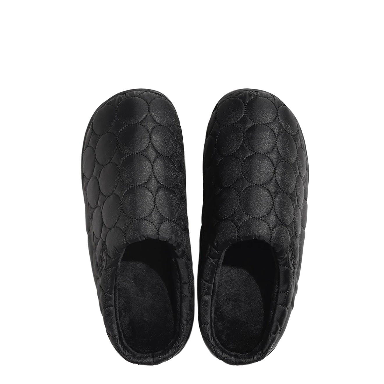 Subu Womens Circle Slipper Black - pam pam