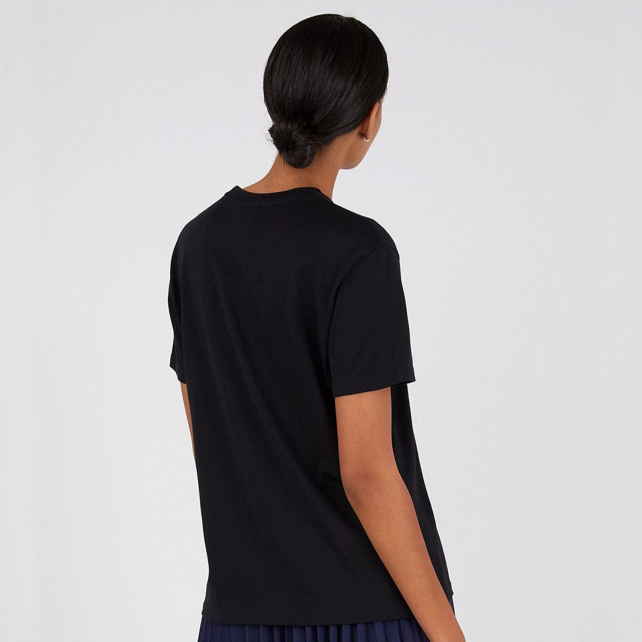 Sunspel Boy Fit Crew Neck T-Shirt Black - pam pam