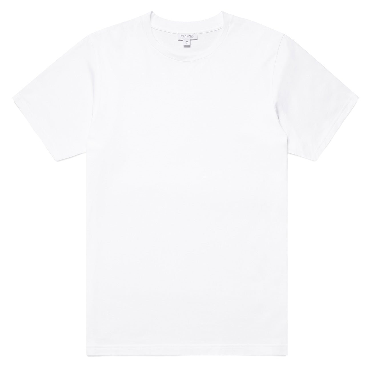 Sunspel Womens Boy-Fit Crew Neck T-Shirt White - pam pam