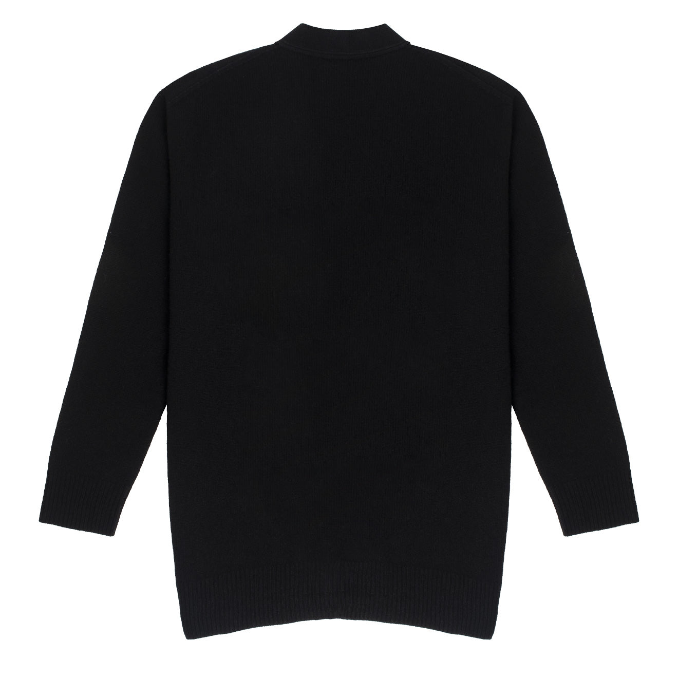 Sunspel Womens Lambswool Cardigan Black - pam pam