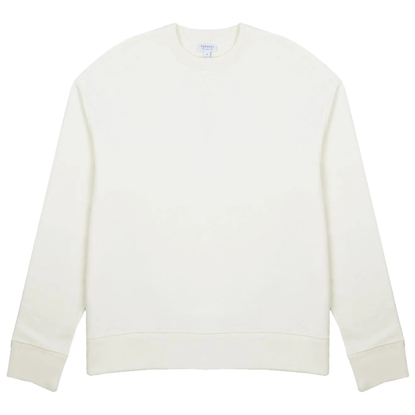 Sunspel Womens Loopback Sweatshirt Archive White - pam pam