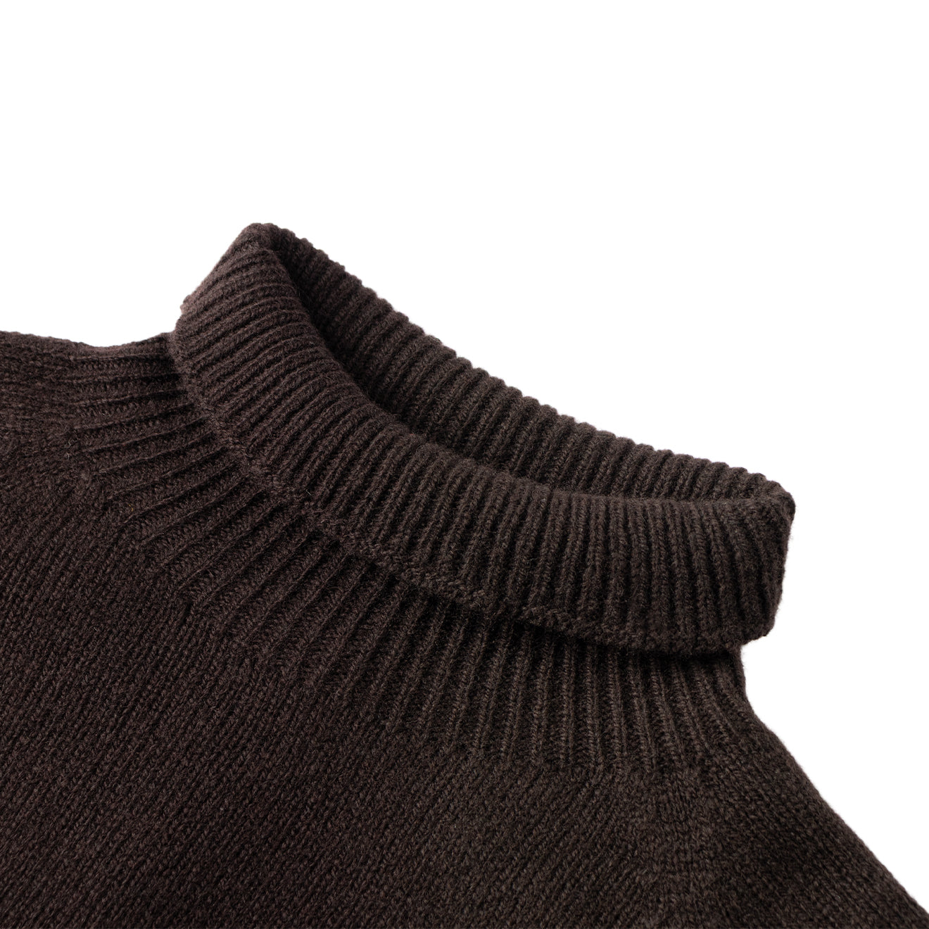 Sunspel Womens Lambswool Funnel Truffle