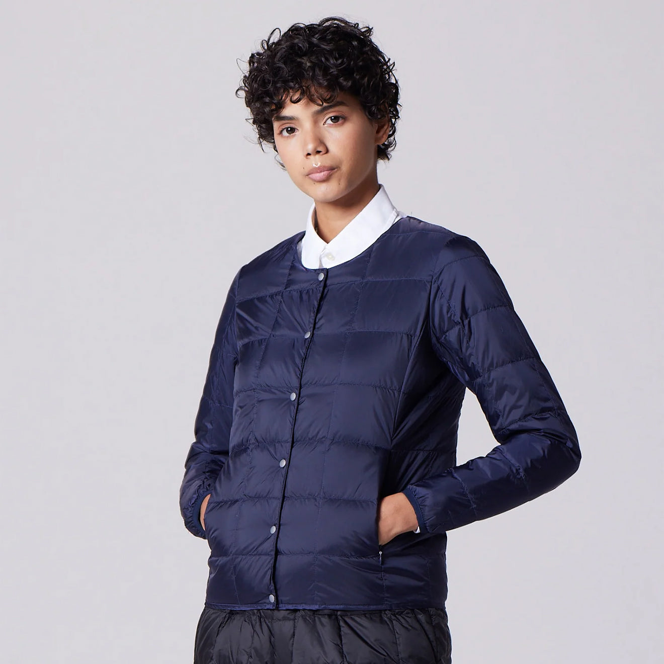 Taion Womens Crew Neck Button Down Jacket Khaki Leopard - pam pam