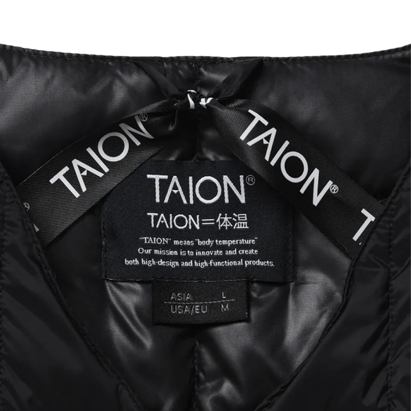 Taion Womens V-Neck Button Down Vest Black