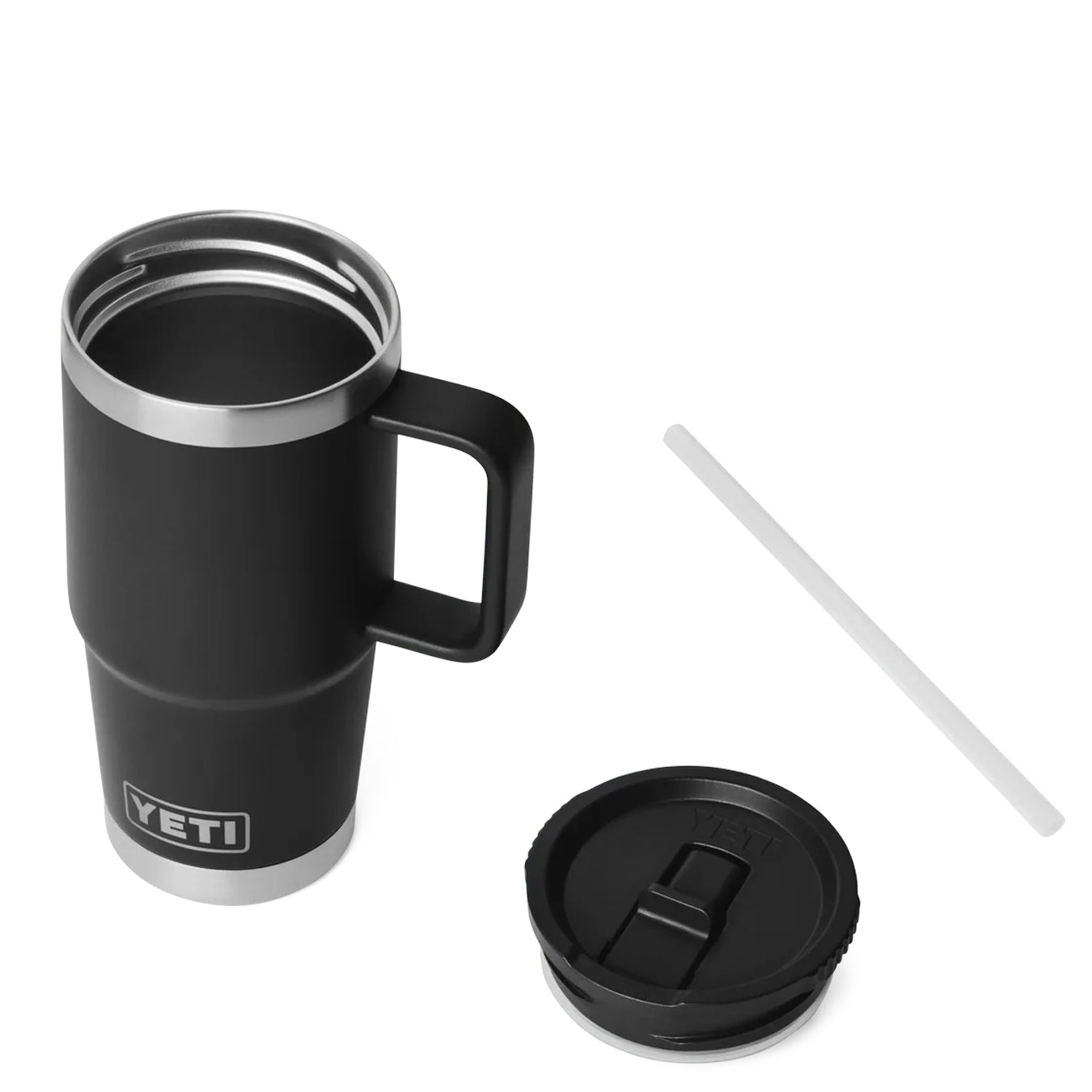 YETI Rambler 20 Oz Travel Straw Mug Black - pam pam